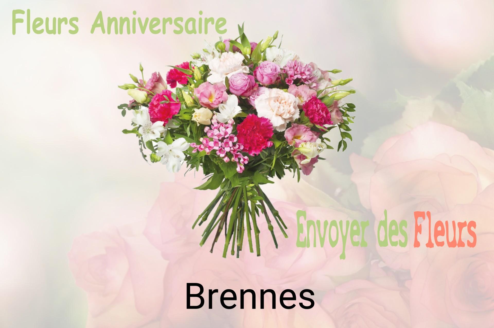 Bouquet de fleurs d’anniversaire livré à Brennes