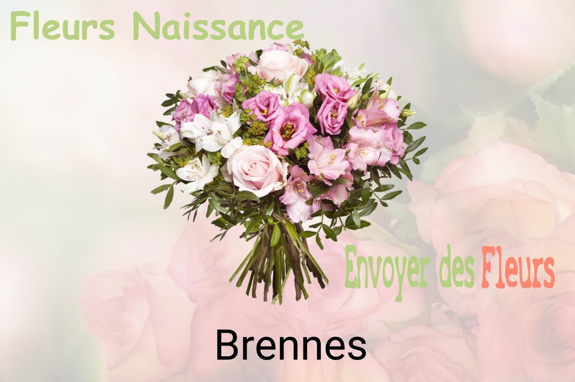 Bouquet de fleurs de naissance livré à Brennes